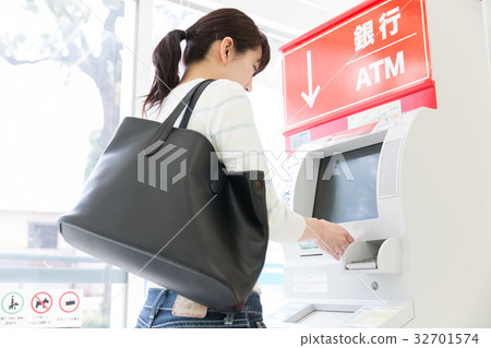 銀行ATM便利店 32701574
