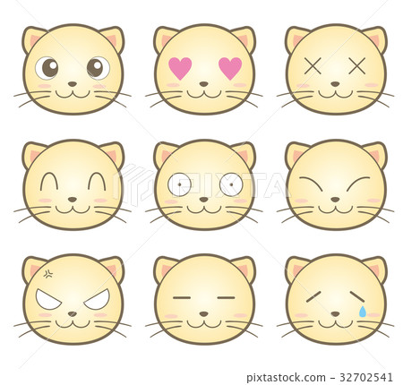 9 pictograms of cats - Stock Illustration [32702541] - PIXTA