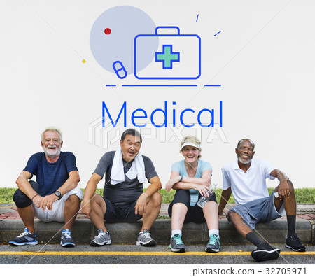 Medication First Aid Box Medical Word Graphic Medication First Aid Box Medical Word Graphic 32705971