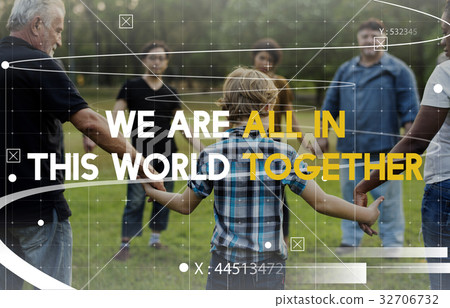 Community service vounteers togetherness teamwork 32706732