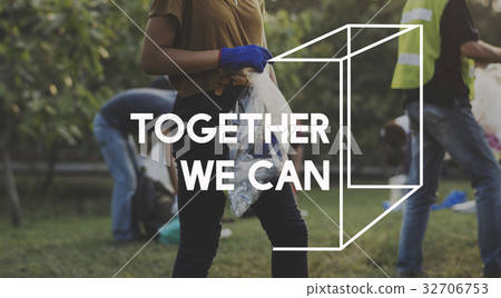 Community service vounteers togetherness teamwork 32706753