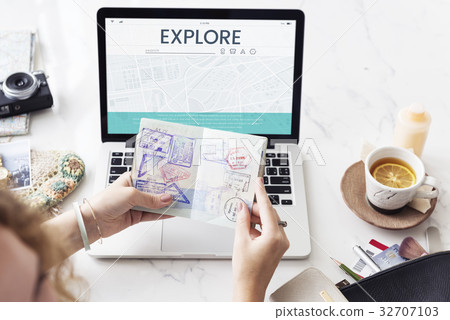 Map GPS Direction Navigation Route Travel Map GPS Direction Navigation Route Travel 32707103