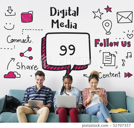 Communication Stay Connected Community Concept Communication Stay Connected Community Concept 32707357