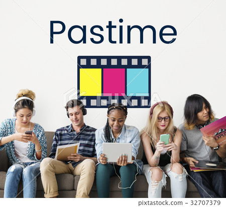 Movie Cinema Film Digital Media Word Graphic 32707379