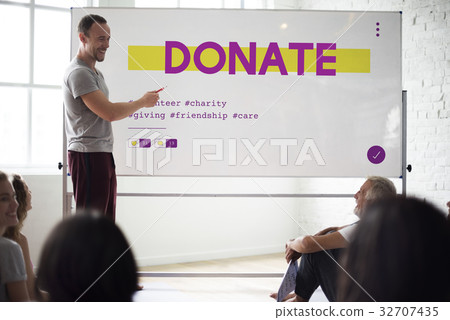 Donation Community Service Volunteer Support 32707435
