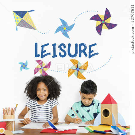 Childhood Leisure Hobby Imagination Concept Childhood Leisure Hobby Imagination Concept 32707611
