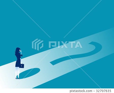 Financial risk. Businessman Tied with rope. 32707635