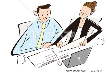 Businessman and OL during meeting 32709449