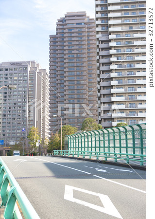 Road and buildings Road and buildings 32713572