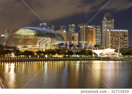 Night view of Esplanade Theaters on the Bay Night view of Esplanade Theaters on the Bay 32713839