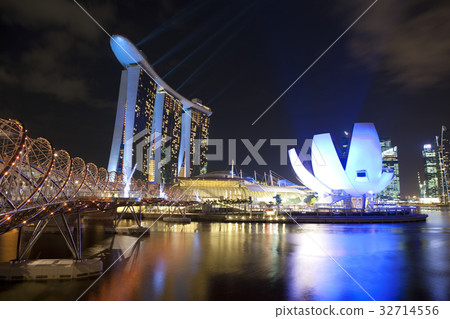 濱海灣金沙夜視圖 濱海灣金沙夜視圖 32714556