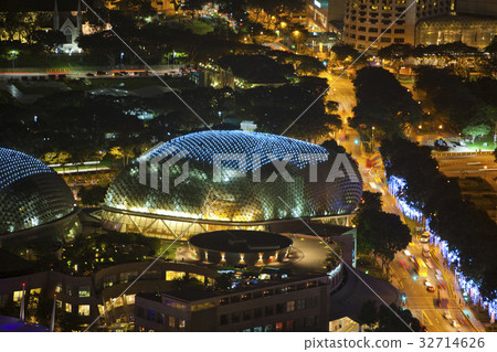從濱海灣金沙空中花園看到的海灣濱海藝術中心劇院 32714626
