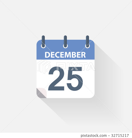 25 december calendar icon 32715217