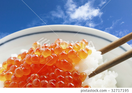 三文魚子和白米飯 32717195