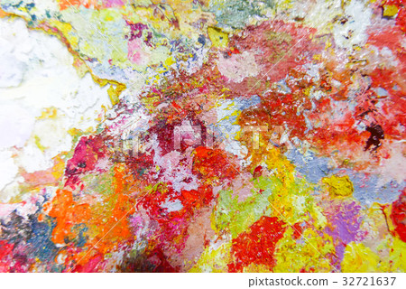 Abstract color Palette Acrylic Oil paint. Abstract color Palette Acrylic Oil paint. 32721637