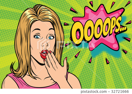 oops Pop art kitsch woman oops Pop art kitsch woman 32721666