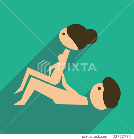 Flat web icon with long shadow Kamasutra Flat web icon with long shadow Kamasutra 32722725