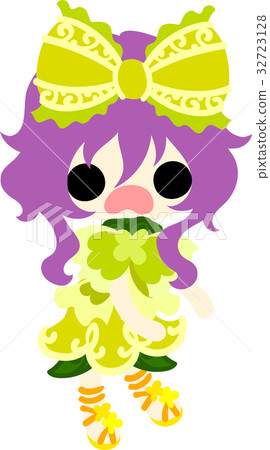 Illustration of a girl in fashionable clothes Illustration of a girl in fashionable clothes 32723128