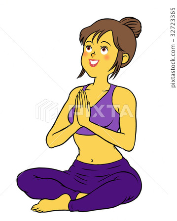 做瑜伽健身的女性 32723365