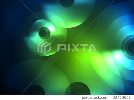 Glowing circles in the dark 32723601
