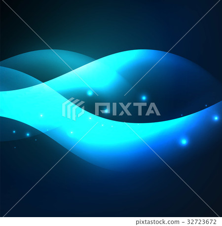 Illuminated neon waves Illuminated neon waves 32723672