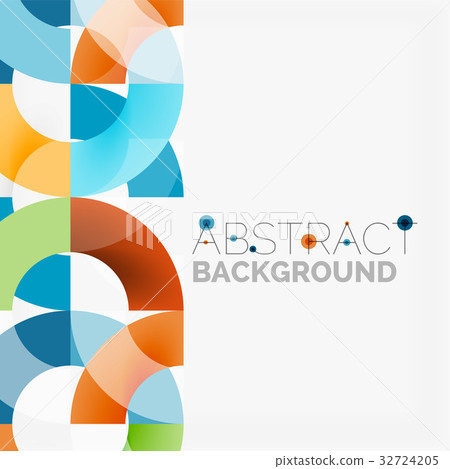 Colorful rings on grey background, modern 32724205