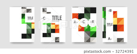 Set of brochure cover templates 32724391