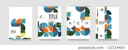 Set of brochure cover templates 32724403