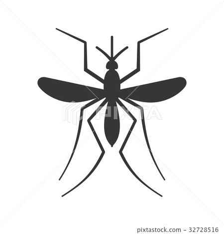 Mosquito Icon on White Background. Vector 32728516
