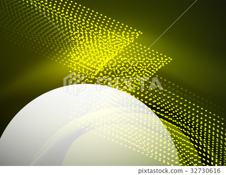 Glowing wave created with particles on dark color Glowing wave created with particles on dark color 32730616