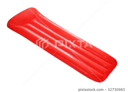 Inflatable floating pool raft mattress.Isolated. Inflatable floating pool raft mattress.Isolated. 32730983