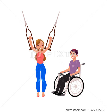 Medical rehabilitation, wheelchair, crutches 32731512
