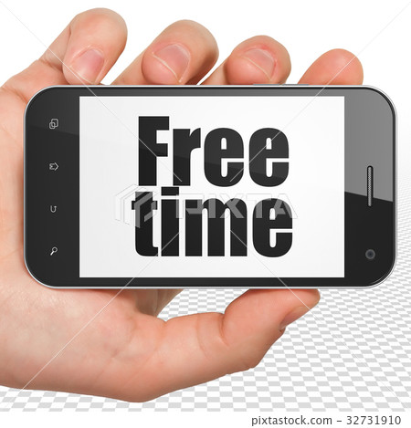 Timeline concept: Hand Holding Smartphone with 32731910