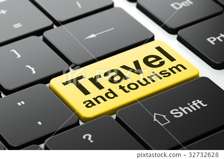 Travel concept: Travel And Tourism on computer Travel concept: Travel And Tourism on computer 32732628