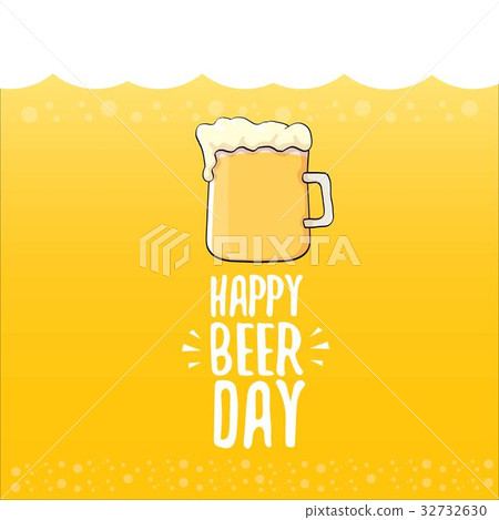 happy beer day vector graphic poster. 32732630