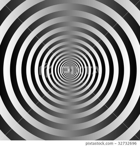 Black and white concentric circles background. 32732696