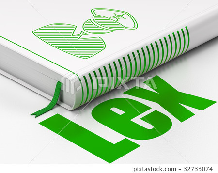Law concept: book Police, Lex on white background 32733074