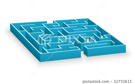 Blue labyrinth 32733615