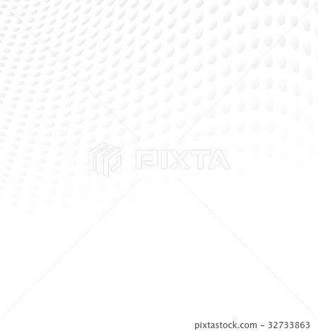 Abstract gray curve polka dots on white background 32733863