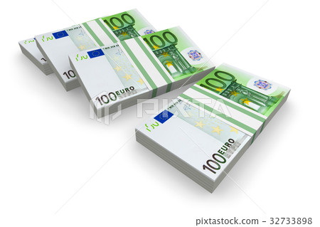 Stacks of Euro - Stock Illustration [32733898] - PIXTA