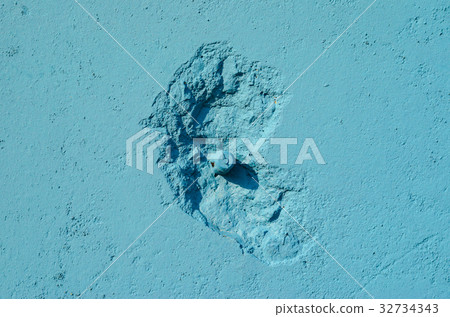 Blue plaster wall texture 32734343