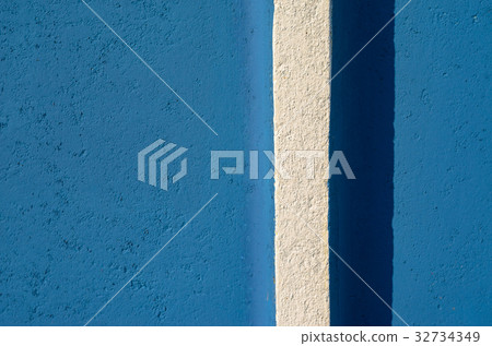 Blue plaster wall texture 32734349
