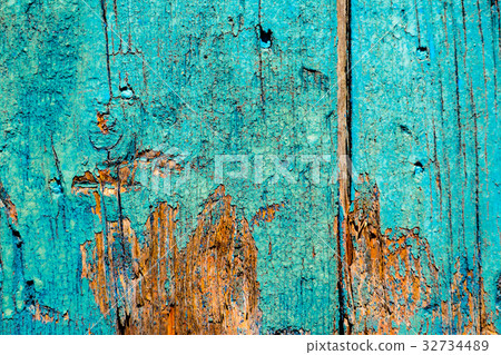 Old painted wood background Old painted wood background 32734489
