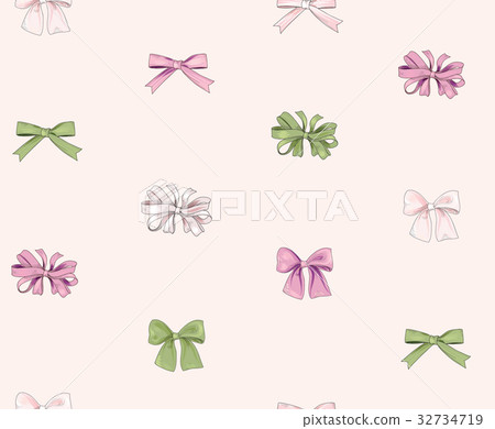 Bow seamless pattern. Holiday fashion background 32734719