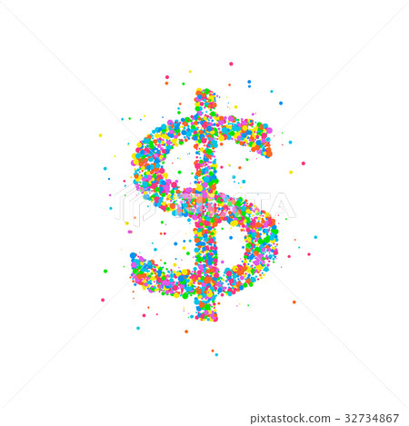 Dollar Abstract circles - Stock Illustration [32734867] - PIXTA