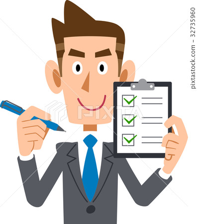 Businessman checklist confirmation Businessman checklist confirmation 32735960