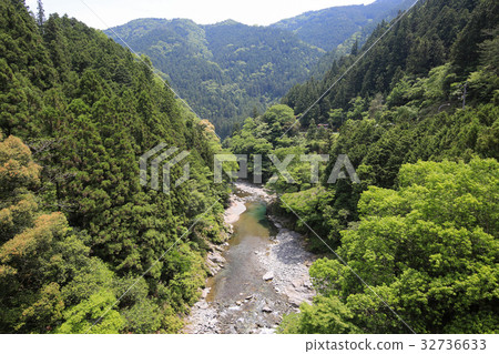 Landscape of Kenkyo in Mima City, Tokushima Prefecture 32736633