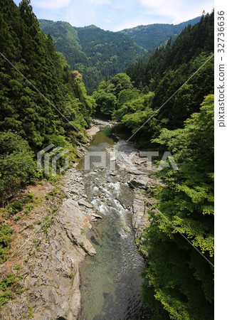 Landscape of Kenkyo in Mima City, Tokushima Prefecture Landscape of Kenkyo in Mima City, Tokushima Prefecture 32736636