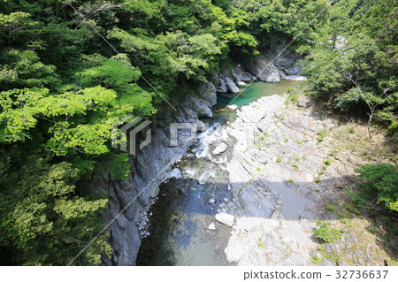 Landscape of Kenkyo in Mima City, Tokushima Prefecture Landscape of Kenkyo in Mima City, Tokushima Prefecture 32736637