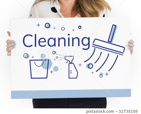 Illustration of hygienic cleaning sanitation Illustration of hygienic cleaning sanitation 32738109